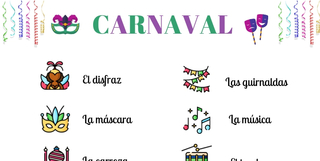 [Translate to Español:] ficha vocabulario carnaval